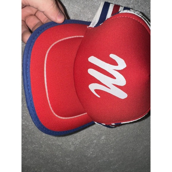 80s Vintage Trucker Hat Red Mesh Adjustable One Size Snapback Cap‎ - Picture 6 of 6